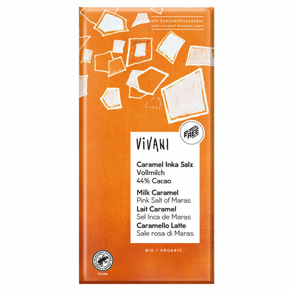 VIVANI Mléčná čokoláda s karamelem a solí BIO 80 g porovnat ceny