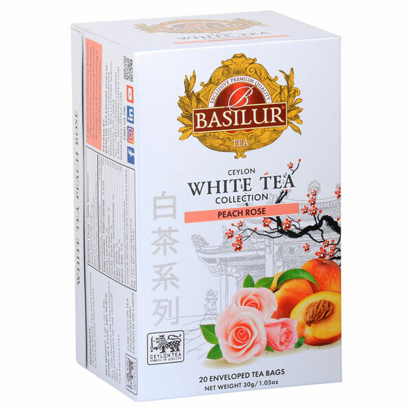 BASILUR White Tea Peach Rose bílý čaj 20 sáčků porovnat ceny