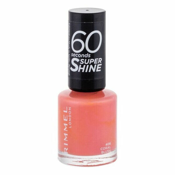 RIMMEL LONDON 60 Seconds lak na nehty Super Shine 406 Coral Blush 8 ml porovnat ceny