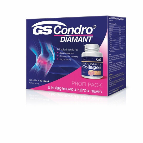 GS Condro Diamant Profi pack 100 tablet + GS Fit & Beauty 50 kapslí porovnat ceny