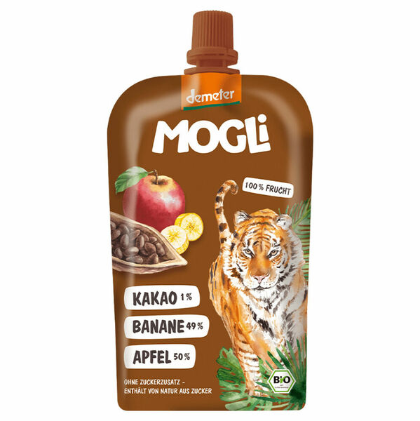 MOGLI Bio kapsička jablko banán kakao s certifikací Demeter 3r+ 120 g porovnat ceny