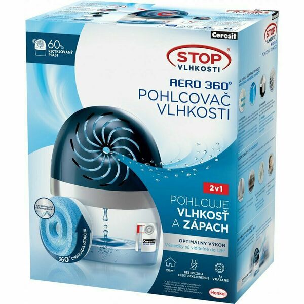 Ceresit Pohlcovač vlhkosti AERO 360° přístroj + tableta 450g porovnat ceny