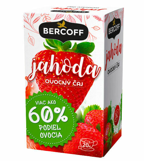 Bercoff Ovocno-bylinný čaj Jahoda 40 g porovnat ceny