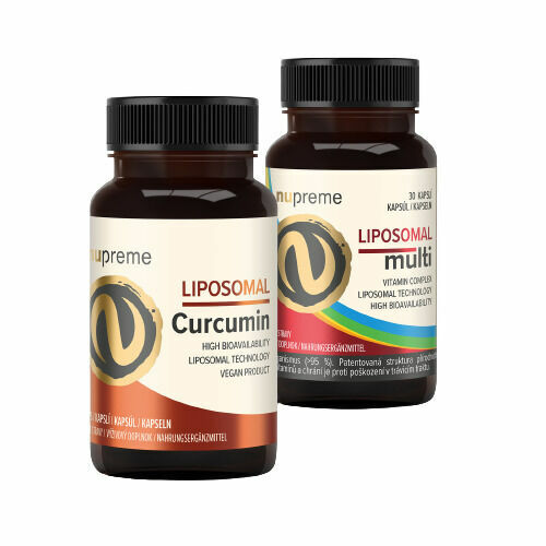 Nupreme Liposomal Curcumin + Liposomal Multivitamin 2x30 kapslí porovnat ceny