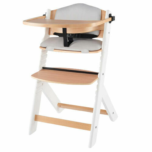 Kinderkraft Židlička jídelní Enock s polstrováním White wooden 1 ks porovnat ceny