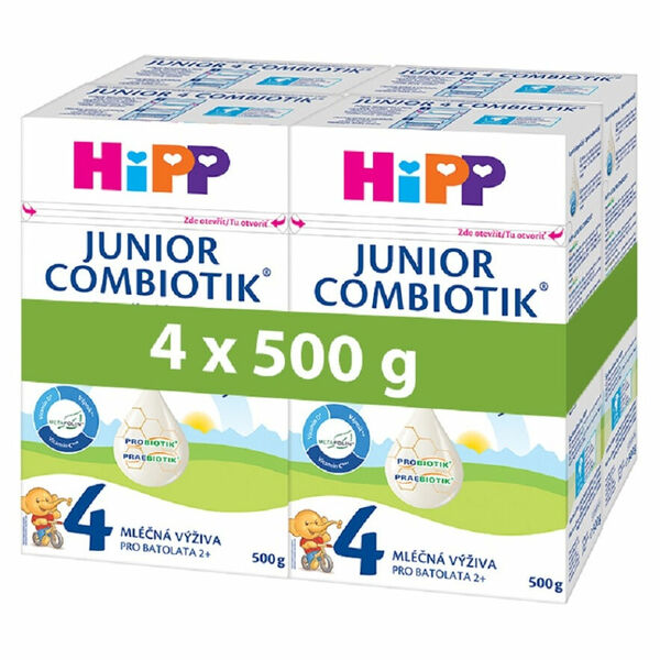 HiPP 4 Junior Combiotik Pokračovací batolecí mléko od 24.měsíců 4 x 500 g porovnat ceny