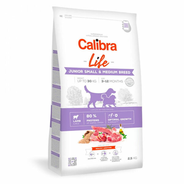 CALIBRA Life Junior Small&Medium Breed Lamb pro mladé psy malých a středních plemen 1 ks, Hmotnost balení: 12 kg porovnat ceny
