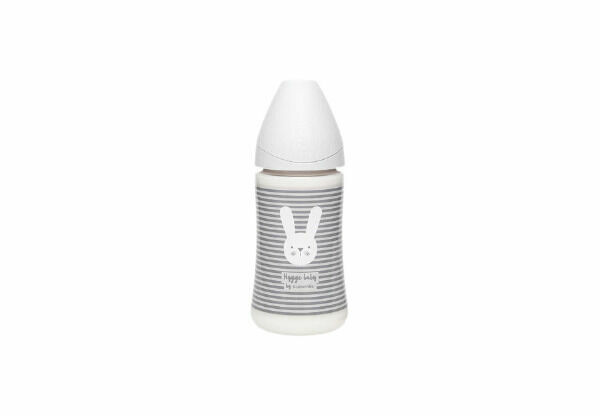 Suavinex Hygge Premium Láhev 270 ml 3P proužky - šedá porovnat ceny