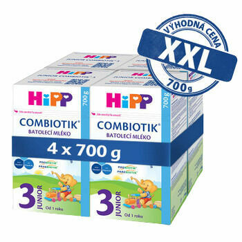 HiPP 3 JUNIOR Combiotik mléka 4x700g porovnat ceny