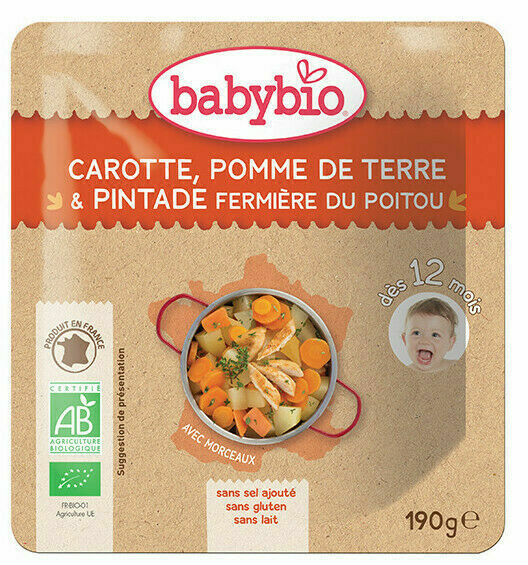 BABYBIO mrkev a brambory s farmářskou perličkou 190g porovnat ceny