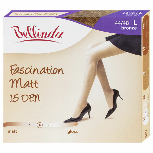 BELLINDA Dámské punčochy matt 48 L tmavě tělová 1 kus porovnat ceny