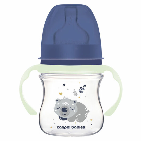 CANPOL BABIES Antikoliková lahev EasyStart sleepy koala modrá 120 ml porovnat ceny