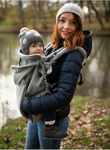 Kinder Hop Zateplovací kapsa na nosítko fleece Grey šedá 1ks porovnat ceny