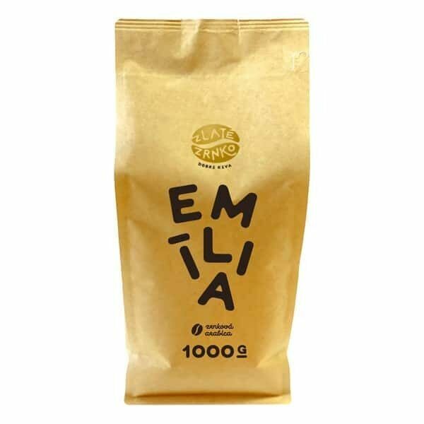 ZLATÉ ZRNKO Zrnková káva Emilia 1000 g porovnání ceny