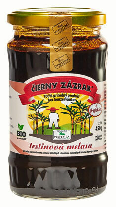 ČIERNY ZÁZRAK trstinová melasa + ß-glukán BIO, 450 g porovnání ceny
