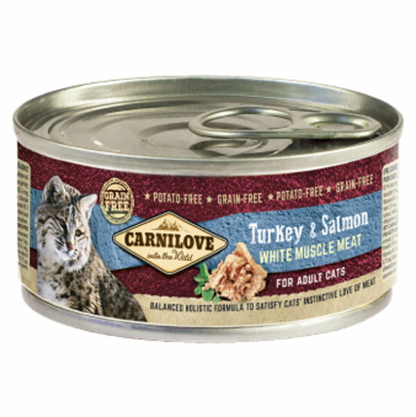CARNILOVE Cat turkey & salmon konzerva pro kočky 100 g porovnat ceny