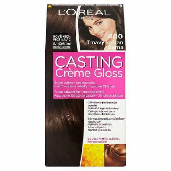 L'ORÉAL Casting Creme Gloss číslo 400 Tmavý kaštan porovnat ceny