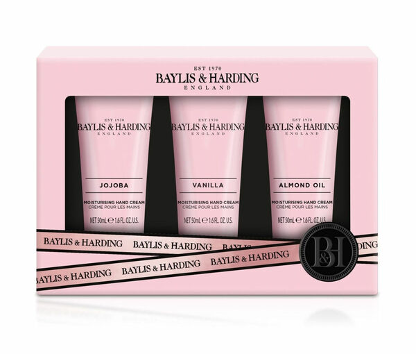 Baylis & Harding Sada krémů na ruce Jojoba, Vanilla & Almond oil 3x50 ml porovnat ceny