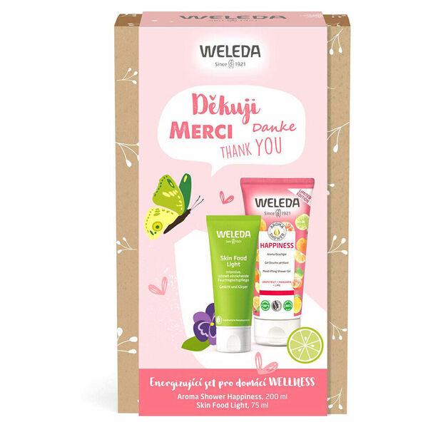 WELEDA Děkuji set - Sprchový gel 200 ml + Krém na tělo a pleť 75 ml porovnat ceny