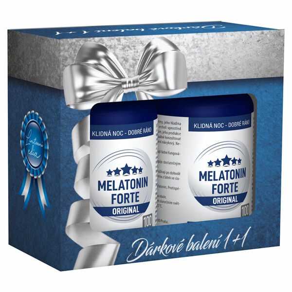 CLINICAL Melatonin forte original 100 + 100 tablet DÁRKOVÉ balení porovnání ceny