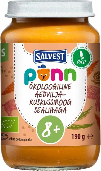 Salvest Põnn BIO Vepřové maso s kuskusem a zeleninou 190g porovnat ceny