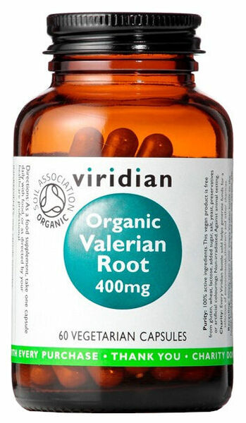 Viridian Valerian Root Organic 400mg 60 kapslí porovnat ceny