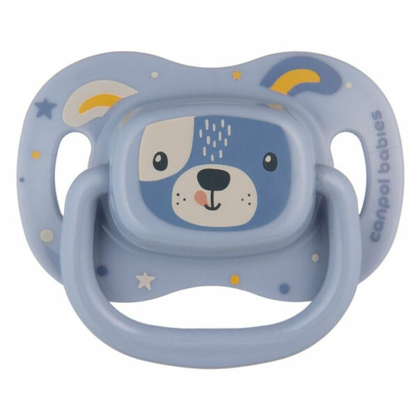 CANPOL BABIES Dudlík symetrický CUTE ANIMALS 18m+ modrý 1 kus porovnat ceny