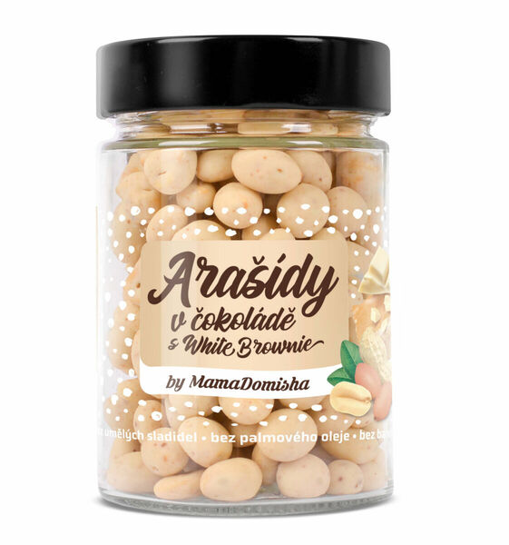 Grizly Arašídy v čokoládě s White Brownie by MamaDomisha 200 g porovnat ceny