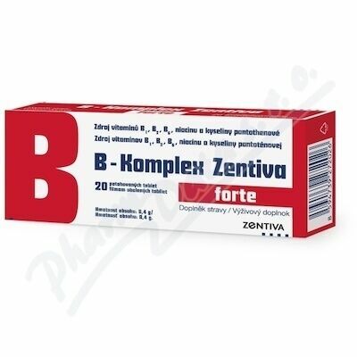 B-Komplex Zentiva forte tbl.flm.20 porovnat ceny