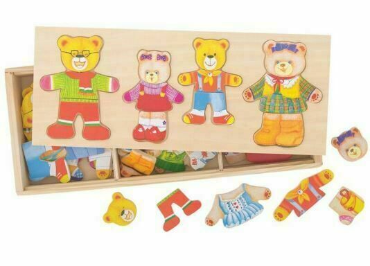 Bigjigs Toys Oblékací puzzle Medvědí rodinka porovnat ceny