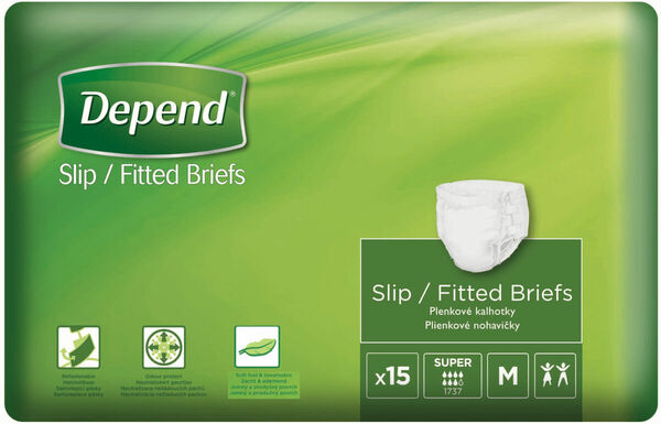 DEPEND plenkové kalhotky Slip Super M 15ks porovnat ceny
