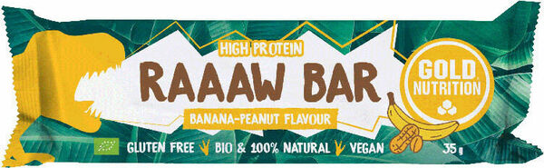 GoldNutrition Raaaw Bar Arašídy a banán 35g porovnat ceny