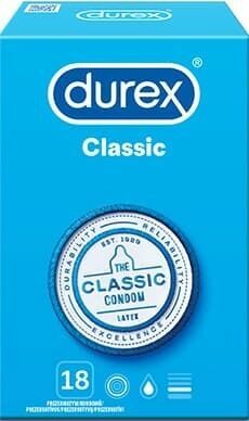 Durex Classic Kondomy 18ks porovnat ceny