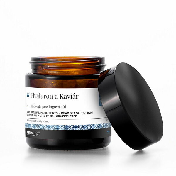 DERMAPRO Hyaluron a Kaviár anti-age peelingová sůl 100 g porovnat ceny