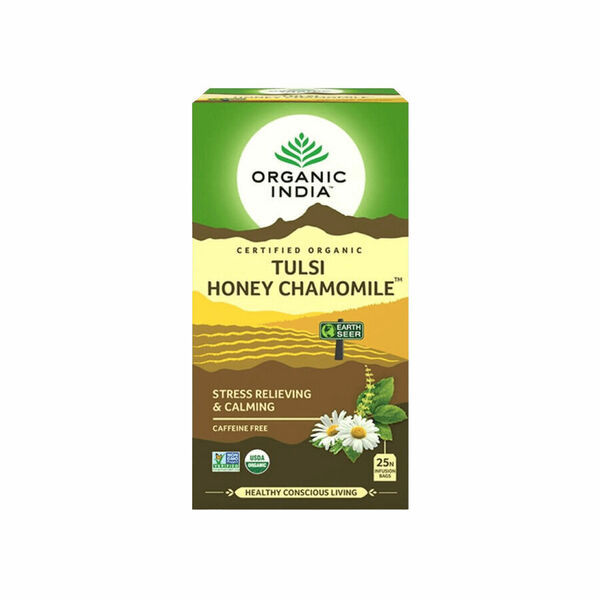 Organic India Tulsi s medem a heřmánkem 25 sáčků porovnat ceny