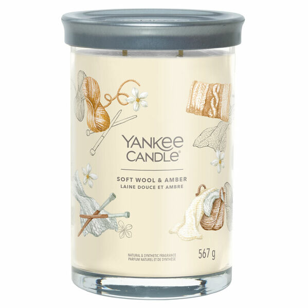 YANKEE CANDLE Signature Tumbler velký Soft Wool & Amber 567 g porovnat ceny