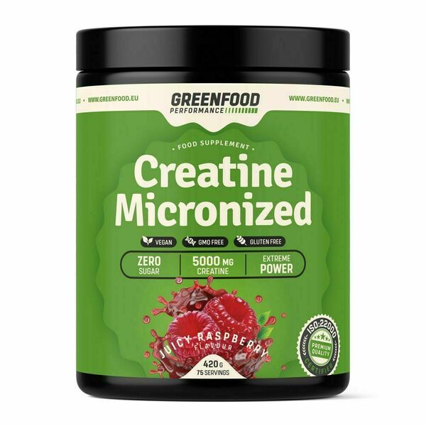 GreenFood Performance Creatine Juicy malina 420 g porovnat ceny