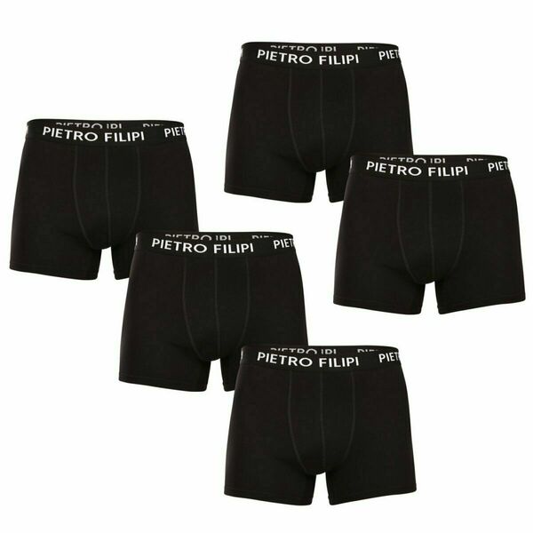 Pietro Filipi 5PACK pánské boxerky černé (5BCL002) XL porovnat ceny