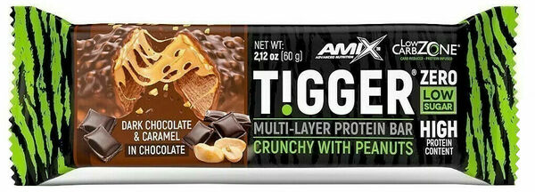 Amix TIGGER Zero bar Arašídové máslo-karamel 60g porovnat ceny