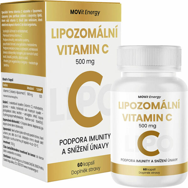 MOVit Energy  MOVit Lipozomální Vitamin C 500 mg 60 kapslí porovnat ceny