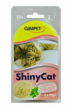 Gimpet Kočka Konz. Shinycat Kuře/krab 2x70g porovnat ceny