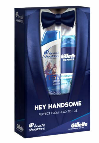 Head & Shoulders Dárková sada: Men Ultra Total Care Šampon a Gillette Series Sensitive Gel na holení porovnat ceny