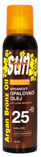 Sun Vital suchý opalovací olej s BIO arganovým olejem SPF 25 150 ml porovnat ceny