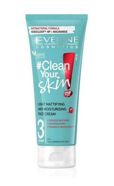 Eveline Clean Your Skin matující krém 75 ml porovnat ceny