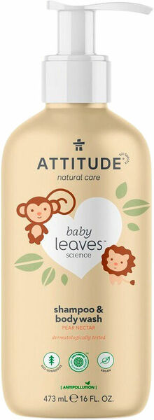 Attitude II. jakost Dětské tělové mýdlo a šampon (2v1) Baby leaves s vůní hruškové šťávy 473 ml porovnat ceny