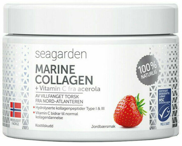 Seagarden Marine Collagen + Vitamin C, Jahoda 150g porovnat ceny