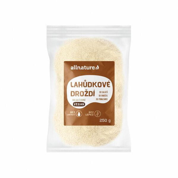 ALLNATURE Lahůdkové droždí neaktivní 250 g porovnat ceny