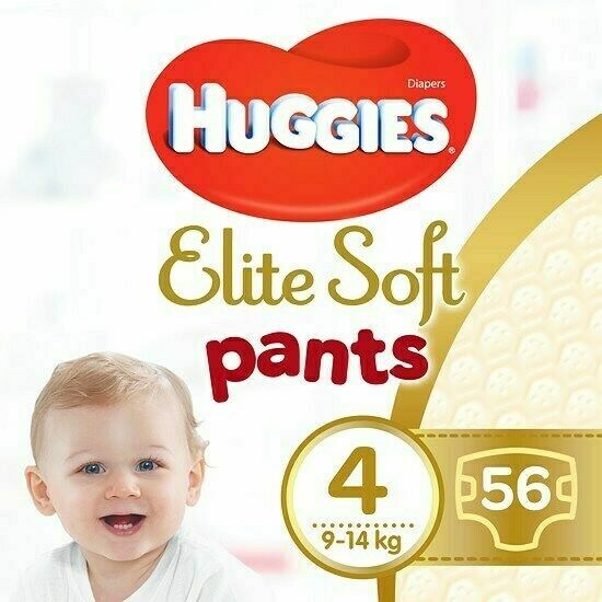 Huggies® Elite Soft Pants 4 Plenkové kalhotky 9-14kg 56ks porovnat ceny
