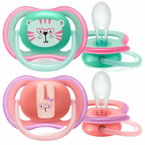 Philips AVENT Šidítko Ultra air 18+ m Dívka (tygr) 2ks porovnat ceny