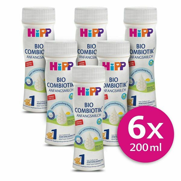 Hipp 1 BIO Combiotik Počáteční mléčná kojenecká výživa 6x200 ml porovnat ceny